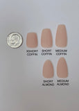 Pink Nude and White Ombre White Chrome Small (RTS)