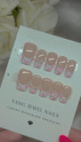 Pink Floral French Tip Medium (RTS)